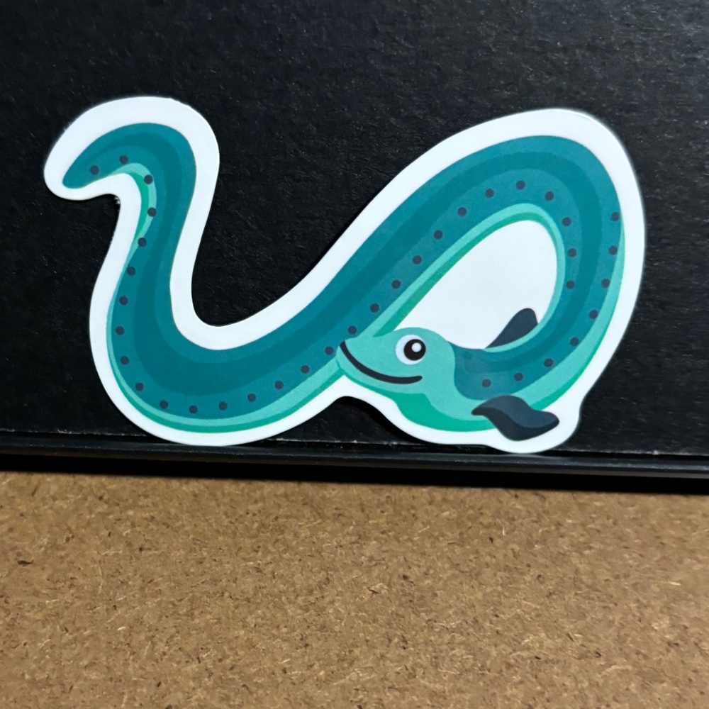CARTOON EEL STICKER